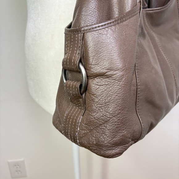 KENNETH COLE REACTION Vintage 90s Y2K Slouchy Leather Hobo Shoulder Bag Purse - Picture 8 of 16